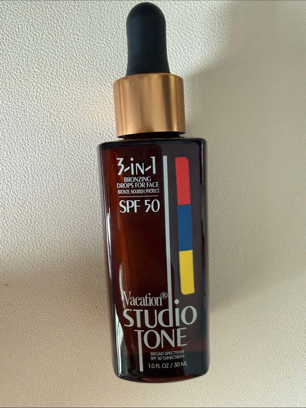 Unused: Vacation Studio Tone 3-in-1 Bronzing Drops SPF 50 - White Packaging
